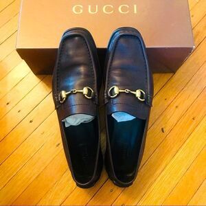 EUC Gucci horsebit loafers size 8.5 with box